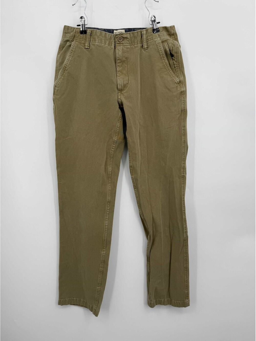 Dockers Mens Chino Pants Slim Fit Tapered Leg Khaki Brown S40196 Size W31 L32